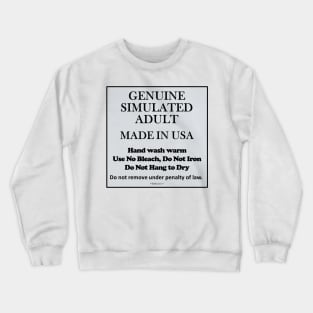 Simulated Adult Crewneck Sweatshirt